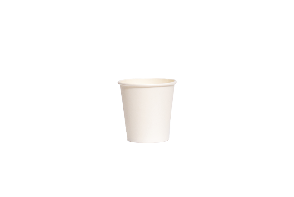 White Disposable Coffee Cups 4 oz - 270 gsm 1000 pieces